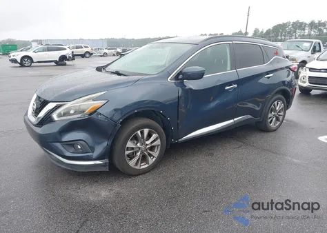2018 Nissan Murano Sv z USA, uszkodzony, nr VIN 5N1AZ2MG1JN106728